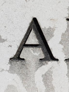 Sıkıntılı Durum Tipografisi ile Yazılan Sözcükler Fidye Mektubu A 'yı Buldu