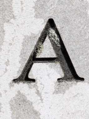 Sıkıntılı Durum Tipografisi ile Yazılan Sözcükler Fidye Mektubu A 'yı Buldu