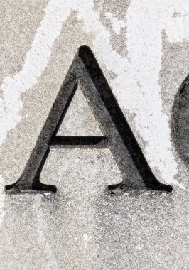 Sıkıntılı Durum Tipografisi ile Yazılan Sözcükler Fidye Mektubu A 'yı Buldu