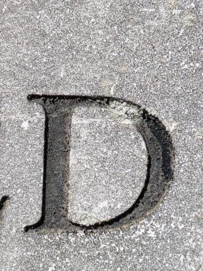 Sıkıntılı Durum Tipografisi ile Yazılan Kelimeler Fidye Mektubu D 'yi Buldu