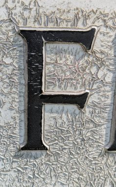 Sıkıntılı Durum Tipografisi ile Yazılan Kelimeler Fidye Harfi F bulundu