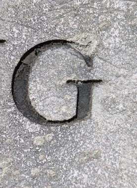 Sıkıntılı Durum Tipografisi ile Yazılan Sözcükler Fidye Mektubu G 'yi Buldu