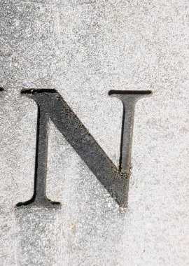 Sıkıntılı Durum Tipografisi ile Yazılan Kelimeler Fidye Mektubu N 'yi Buldu