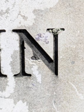 Sıkıntılı Durum Tipografisi ile Yazılan Kelimeler Fidye Mektubu N 'yi Buldu