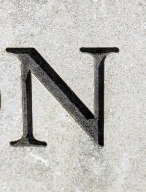 Sıkıntılı Durum Tipografisi ile Yazılan Kelimeler Fidye Mektubu N 'yi Buldu