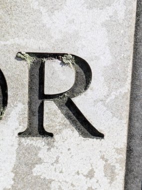 Sıkıntılı Durum Tipografisi ile Yazılan Kelimeler Fidye Mektubu R 'yi Buldu