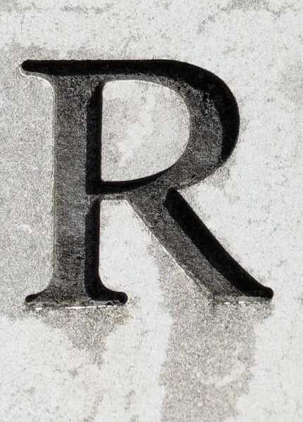 Sıkıntılı Durum Tipografisi ile Yazılan Kelimeler Fidye Mektubu R 'yi Buldu