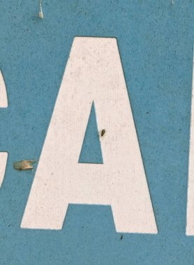 Sıkıntılı Durum Tipografisi ile Yazılan Kelimeler Ransom Yazı Tipi Harfi A