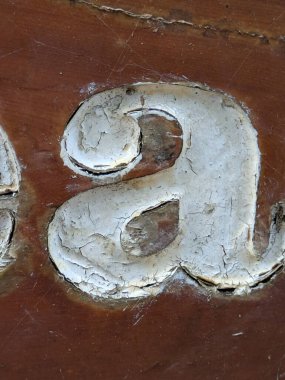 Sıkıntılı Durum Tipografisi ile Yazılan Kelimeler Ransom Yazı Tipi Harfi A