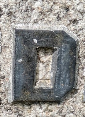 Sıkıntılı Durum Tipografisi ile Yazılan Kelimeler Ransom Yazı Tipi D Harfi Bulundu