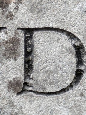 Sıkıntılı Durum Tipografisi ile Yazılan Kelimeler Ransom Yazı Tipi D Harfi Bulundu