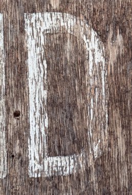 Sıkıntılı Durum Tipografisi ile Yazılan Kelimeler Ransom Yazı Tipi D Harfi Bulundu