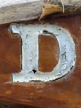 Sıkıntılı Durum Tipografisi ile Yazılan Kelimeler Ransom Yazı Tipi D Harfi Bulundu