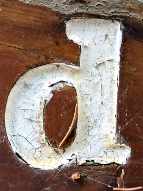 Sıkıntılı Durum Tipografisi ile Yazılan Kelimeler Ransom Yazı Tipi D Harfi Bulundu