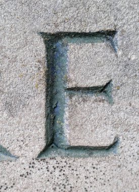 Sıkıntılı Durum Tipografisi ile Yazılan Kelimeler Ransom Yazı Tipi E Harfi Bulundu