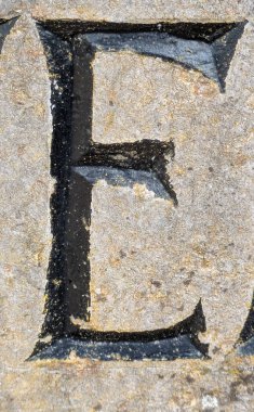 Sıkıntılı Durum Tipografisi ile Yazılan Kelimeler Ransom Yazı Tipi E Harfi Bulundu