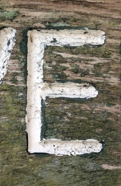 Sıkıntılı Durum Tipografisi ile Yazılan Kelimeler Ransom Yazı Tipi E Harfi Bulundu