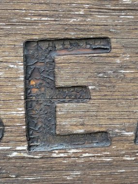 Sıkıntılı Durum Tipografisi ile Yazılan Kelimeler Ransom Yazı Tipi E Harfi Bulundu