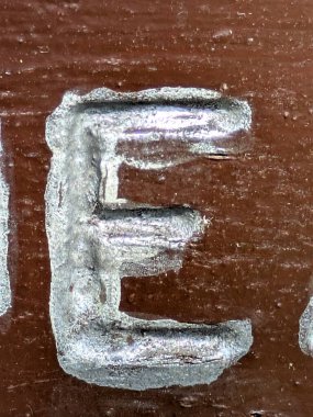 Sıkıntılı Durum Tipografisi ile Yazılan Kelimeler Ransom Yazı Tipi E Harfi Bulundu