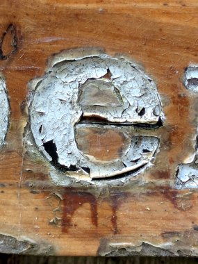 Sıkıntılı Durum Tipografisi ile Yazılan Kelimeler Ransom Yazı Tipi E Harfi Bulundu