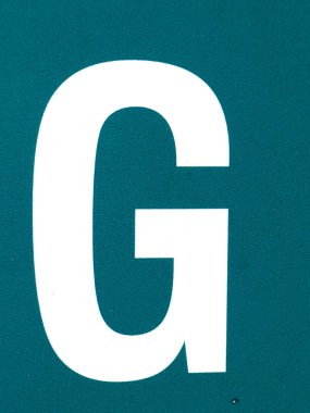 Sıkıntılı Durum Tipografisi ile Yazılan Sözcükler Ransom Yazı Tipi Harfi G