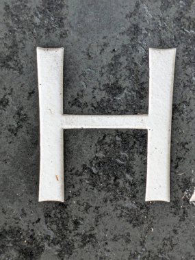 Sıkıntılı Durum Tipografisi ile Yazılan Kelimeler Ransom Yazı Tipi H Harfi Bulundu