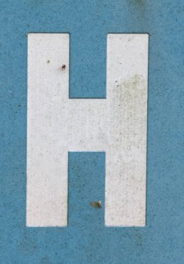 Sıkıntılı Durum Tipografisi ile Yazılan Kelimeler Ransom Yazı Tipi H Harfi Bulundu