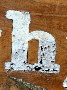 Sıkıntılı Durum Tipografisi ile Yazılan Kelimeler Ransom Yazı Tipi H Harfi Bulundu