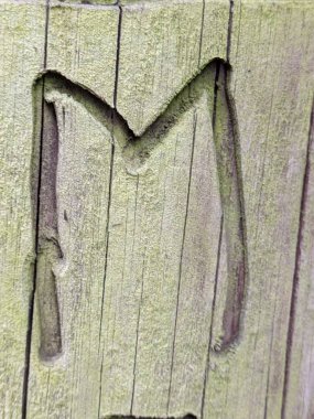 Sıkıntılı Durum Tipografisi ile Yazılan Kelimeler Ransom Yazı Tipi Harfi M 'yi Buldu