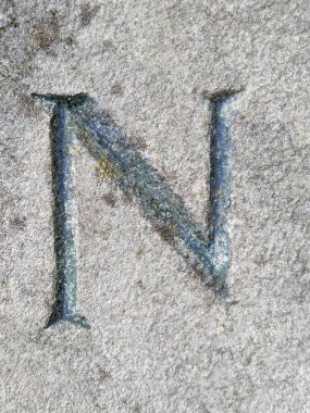 Sıkıntılı Durum Tipografisi ile Yazılan Kelimeler Ransom Yazı Tipi N Harfi Bulundu