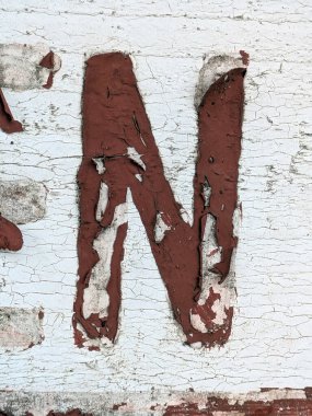 Sıkıntılı Durum Tipografisi ile Yazılan Kelimeler Ransom Yazı Tipi N Harfi Bulundu