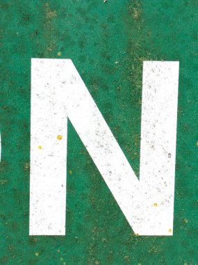 Sıkıntılı Durum Tipografisi ile Yazılan Kelimeler Ransom Yazı Tipi N Harfi Bulundu