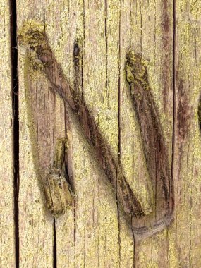 Sıkıntılı Durum Tipografisi ile Yazılan Kelimeler Ransom Yazı Tipi N Harfi Bulundu