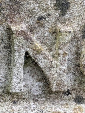 Sıkıntılı Durum Tipografisi ile Yazılan Kelimeler Ransom Yazı Tipi N Harfi Bulundu