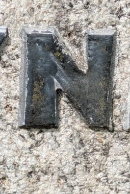 Sıkıntılı Durum Tipografisi ile Yazılan Kelimeler Ransom Yazı Tipi N Harfi Bulundu