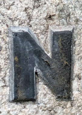 Sıkıntılı Durum Tipografisi ile Yazılan Kelimeler Ransom Yazı Tipi N Harfi Bulundu