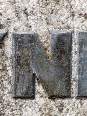 Sıkıntılı Durum Tipografisi ile Yazılan Kelimeler Ransom Yazı Tipi N Harfi Bulundu