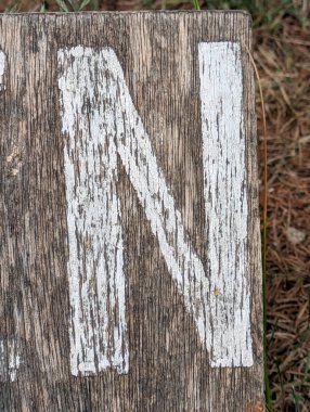 Sıkıntılı Durum Tipografisi ile Yazılan Kelimeler Ransom Yazı Tipi N Harfi Bulundu