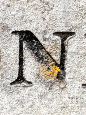 Sıkıntılı Durum Tipografisi ile Yazılan Kelimeler Ransom Yazı Tipi N Harfi Bulundu