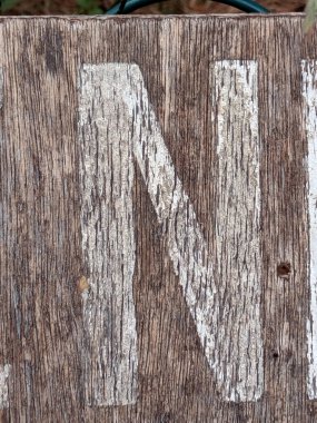 Sıkıntılı Durum Tipografisi ile Yazılan Kelimeler Ransom Yazı Tipi N Harfi Bulundu