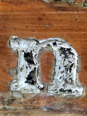 Sıkıntılı Durum Tipografisi ile Yazılan Kelimeler Ransom Yazı Tipi N Harfi Bulundu