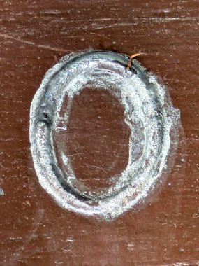 Sıkıntılı Durum Tipografisi ile Yazılan Sözcükler 0 Numaralı Fidye Yazı Tipi O 'yu Buldu