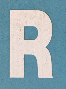 Sıkıntılı Durum Tipografisi ile Yazılan Sözcükler Ransom Yazı Tipi Harfi R