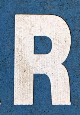 Sıkıntılı Durum Tipografisi ile Yazılan Sözcükler Ransom Yazı Tipi Harfi R