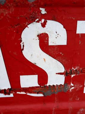 Sıkıntılı Durum Tipografisi ile Yazılan Sözcükler Ransom Yazı Tipi S Harfi Bulundu