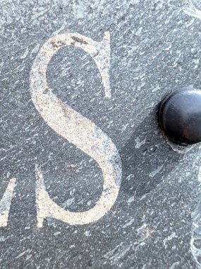 Sıkıntılı Durum Tipografisi ile Yazılan Sözcükler Ransom Yazı Tipi S Harfi Bulundu