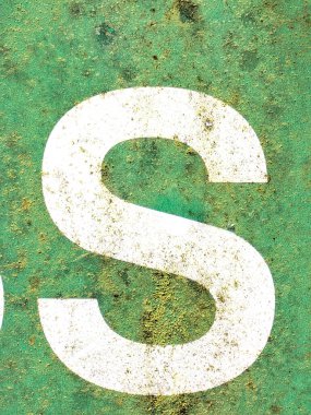 Sıkıntılı Durum Tipografisi ile Yazılan Sözcükler Ransom Yazı Tipi S Harfi Bulundu