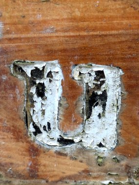 Sıkıntılı Durum Tipografisi ile Yazılan Kelimeler Ransom Yazı Tipi Mektubu U bulundu