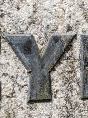 Sıkıntılı Durum Tipografisi ile Yazılan Kelimeler Ransom Yazı Tipi Y harfini buldu