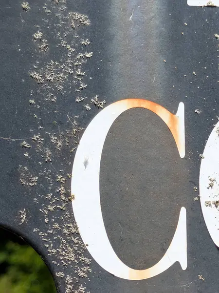 Sıkıntılı Durum Tipografisi ile Yazılan Sözcükler Ransom Yazı Tipi Harfi C bulundu